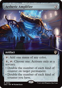 Aetheric Amplifier (Extended Art) - Commander: Aetherdrift (DRC) #34 - Rare Magic: The Gathering Trading Card