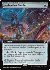 Aetherflux Conduit (Extended Art) - Commander: Aetherdrift (DRC) #33 - Rare Magic: The Gathering Trading Card