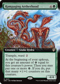 Rampaging Aetherhood (Extended Art) - Commander: Aetherdrift (DRC) #31 - Rare Magic: The Gathering Trading Card