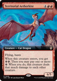 Territorial Aetherkite (Extended Art) - Commander: Aetherdrift (DRC) #28 - Rare Magic: The Gathering Trading Card