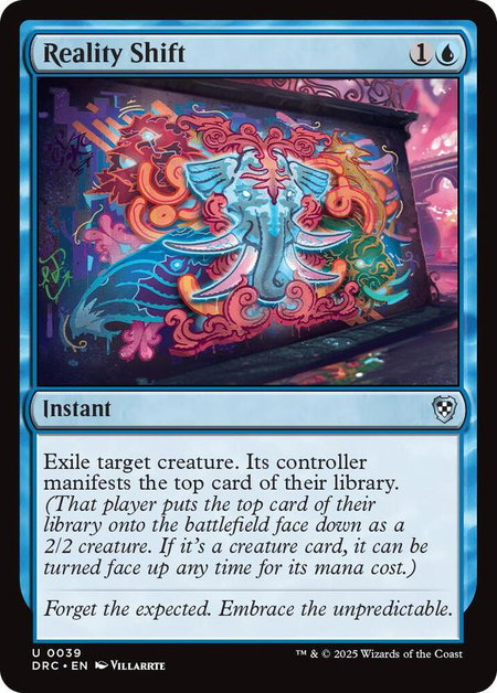 Reality Shift - Commander: Aetherdrift Magic: The Gathering trading card