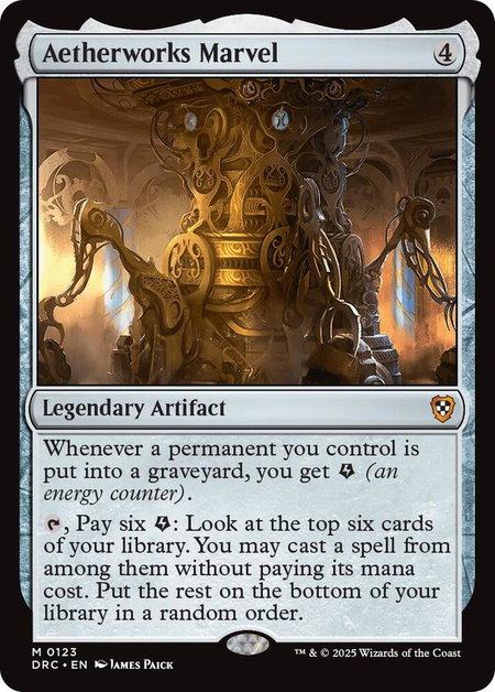 Aetherworks Marvel - Commander: Aetherdrift Magic: The Gathering trading card