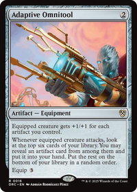 Adaptive Omnitool - Commander: Aetherdrift (DRC) #16 - Rare Magic: The Gathering Trading Card