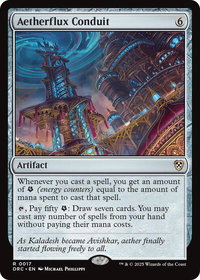 Aetherflux Conduit - Commander: Aetherdrift (DRC) #17 - Rare Magic: The Gathering Trading Card