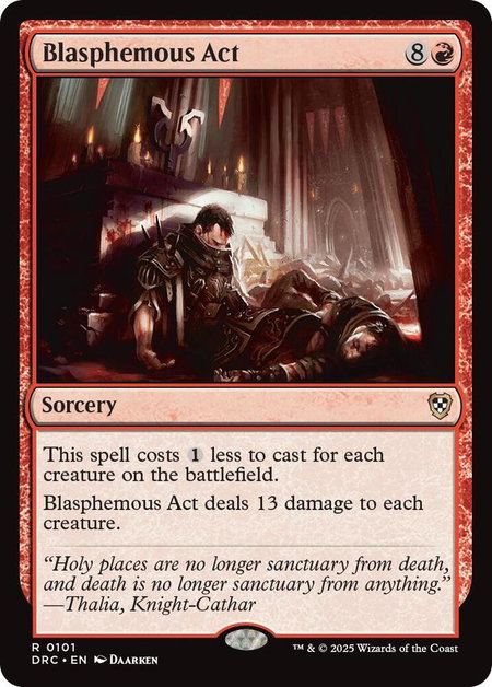 Blasphemous Act - Commander: Aetherdrift Magic: The Gathering trading card