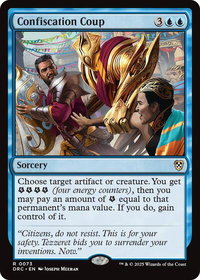 Confiscation Coup - Commander: Aetherdrift (DRC) #73 - Rare Magic: The Gathering Trading Card