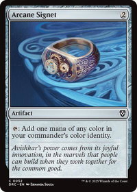 Arcane Signet (0052) - Commander: Aetherdrift (DRC) #52 - Common Magic: The Gathering Trading Card