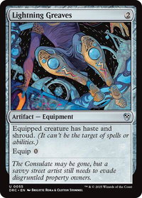 Lightning Greaves - Commander: Aetherdrift (DRC) #55 - Uncommon Magic: The Gathering Trading Card