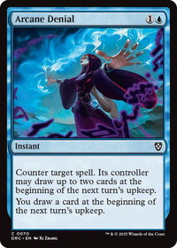 Arcane Denial - Commander: Aetherdrift (DRC) #70 - Common Magic: The Gathering Trading Card