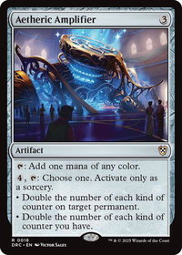 Aetheric Amplifier - Commander: Aetherdrift (DRC) #18 - Rare Magic: The Gathering Trading Card