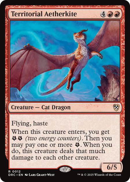 Territorial Aetherkite - Commander: Aetherdrift Magic: The Gathering trading card