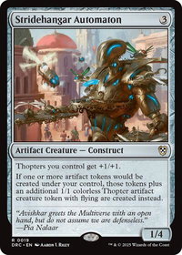 Stridehangar Automaton - Commander: Aetherdrift (DRC) #19 - Rare Magic: The Gathering Trading Card