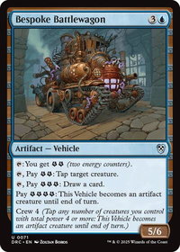 Bespoke Battlewagon - Commander: Aetherdrift (DRC) #71 - Uncommon Magic: The Gathering Trading Card