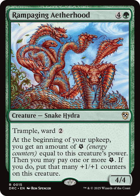 Rampaging Aetherhood - Commander: Aetherdrift Magic: The Gathering trading card