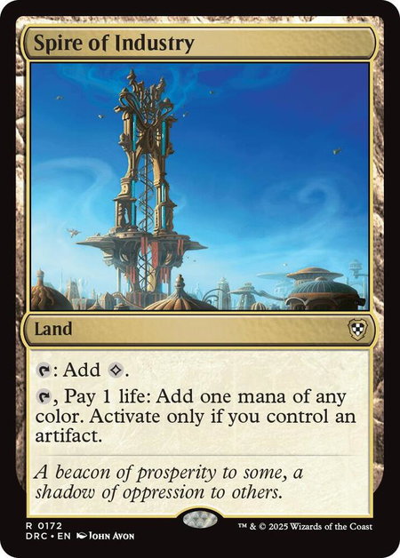 Spire of Industry - Commander: Aetherdrift Magic: The Gathering trading card