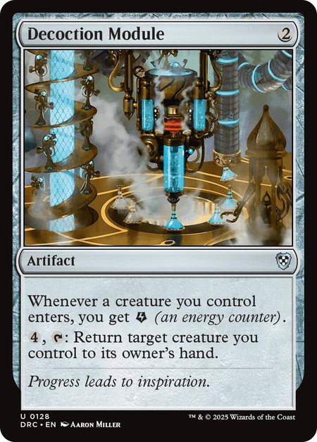 Decoction Module - Commander: Aetherdrift Magic: The Gathering trading card