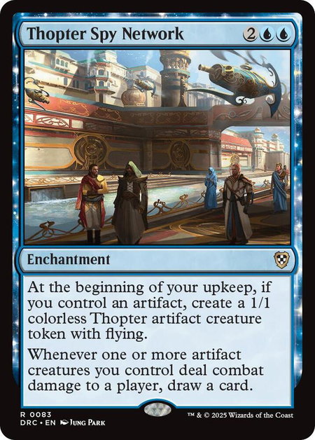 Thopter Spy Network - Commander: Aetherdrift Magic: The Gathering trading card