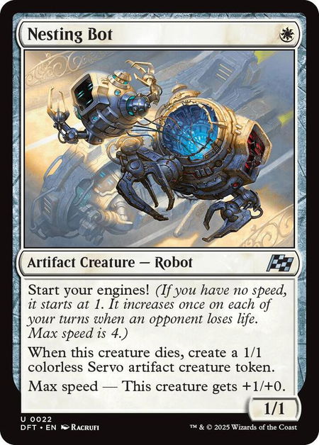 Nesting Bot - Aetherdrift Magic: The Gathering trading card