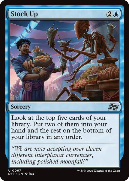 Stock Up - Aetherdrift Magic: The Gathering trading card
