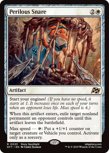 Perilous Snare - Aetherdrift Magic: The Gathering trading card