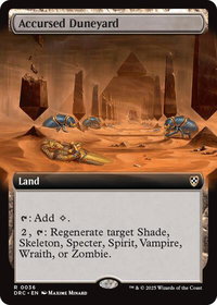 Accursed Duneyard (Extended Art) - Commander: Aetherdrift (DRC) #36 - Rare Magic: The Gathering Trading Card