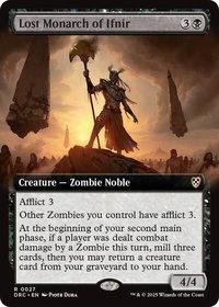 Lost Monarch of Ifnir (Extended Art) - Commander: Aetherdrift (DRC) #27 - Rare Magic: The Gathering Trading Card