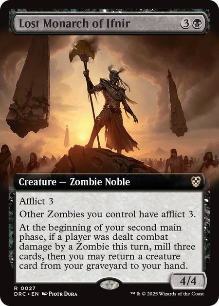 Lost Monarch of Ifnir (Extended Art) - Commander: Aetherdrift Magic: The Gathering trading card
