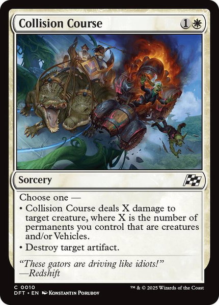 Collision Course - Aetherdrift Magic: The Gathering trading card