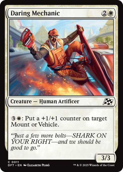 Daring Mechanic - Aetherdrift Magic: The Gathering trading card