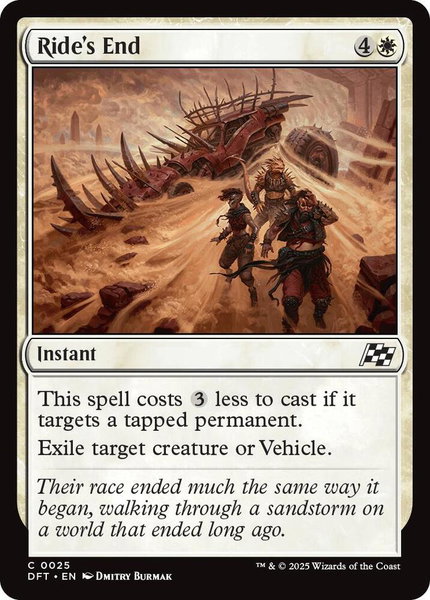Ride's End - Aetherdrift Magic: The Gathering trading card