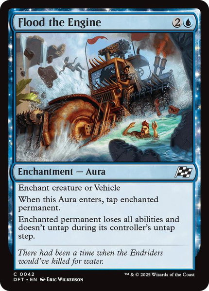 Flood the Engine - Aetherdrift Magic: The Gathering trading card