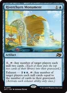 Riverchurn Monument - Aetherdrift (DFT) #57 - Rare Magic: The Gathering Trading Card