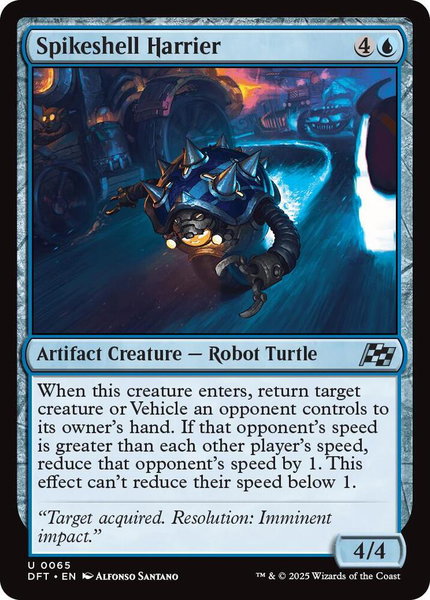 Spikeshell Harrier - Aetherdrift Magic: The Gathering trading card