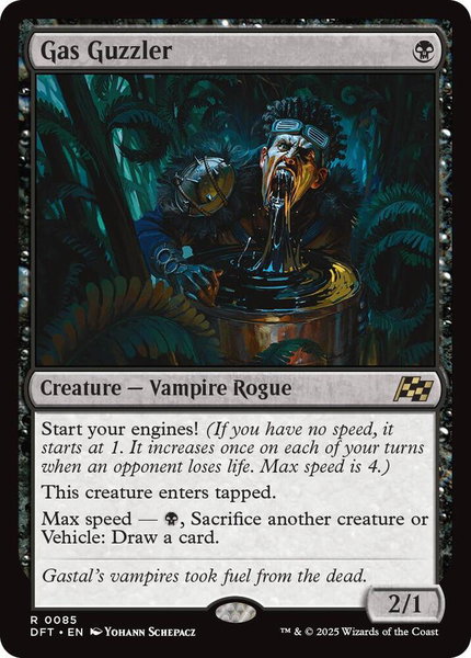 Gas Guzzler - Aetherdrift Magic: The Gathering trading card