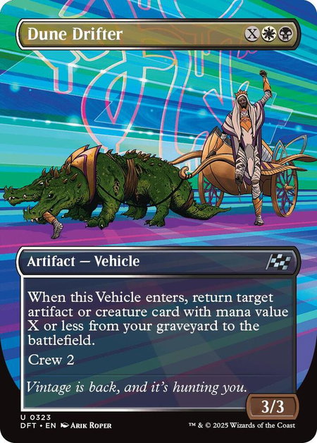 Dune Drifter (Borderless) - Aetherdrift Magic: The Gathering trading card