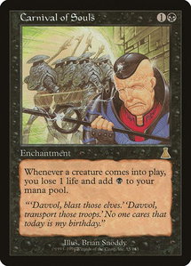 Carnival of Souls - Urza's Destiny (UDS) #55 - Rare Magic: The Gathering Trading Card