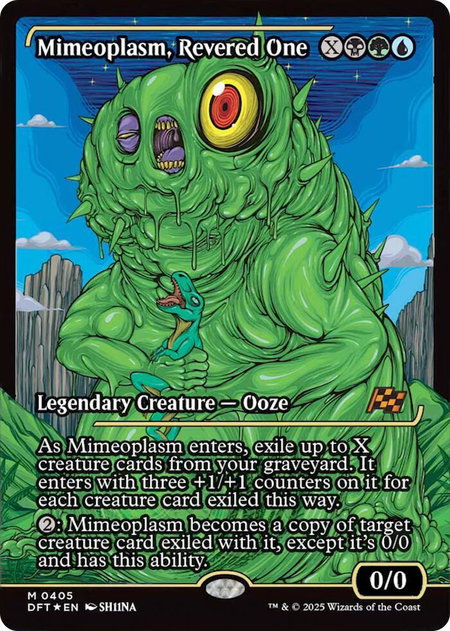 Mimeoplasm, Revered One (Showcase) - Aetherdrift Magic: The Gathering trading card
