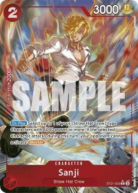 Sanji (Parallel) - Starter Deck EX: Gear 5 (ST21) #ST21-003 - Common One Piece Trading Card