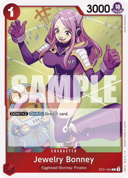 Jewelry Bonney trading card from Starter Deck EX: Gear 5 Jewelry Bonney - Starter Deck EX: Gear 5 One Piece trading card