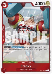 Franky - Starter Deck EX: Gear 5 (ST21) #ST21-011 - Common One Piece Trading Card