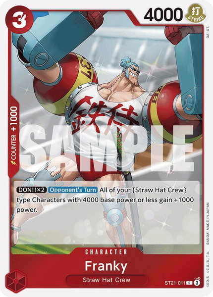 Franky trading card from Starter Deck EX: Gear 5 Franky - Starter Deck EX: Gear 5 One Piece trading card