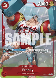 Franky (Parallel) - Starter Deck EX: Gear 5 (ST21) #ST21-011 - Common One Piece Trading Card