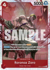 Roronoa Zoro - Starter Deck EX: Gear 5 (ST21) #ST21-015 - Super Rare One Piece Trading Card