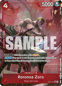 Roronoa Zoro (Parallel) - Starter Deck EX: Gear 5 (ST21) #ST21-015 - Super Rare One Piece Trading Card