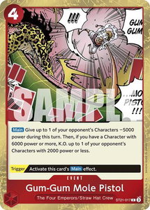 Gum-Gum Mole Pistol - Starter Deck EX: Gear 5 (ST21) #ST21-017 - Common One Piece Trading Card