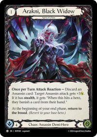 Arakni, Black Widow // Arakni, Funnel Web - The Hunted  #HNT003//HNT004 - Token Flesh and Blood Trading Card