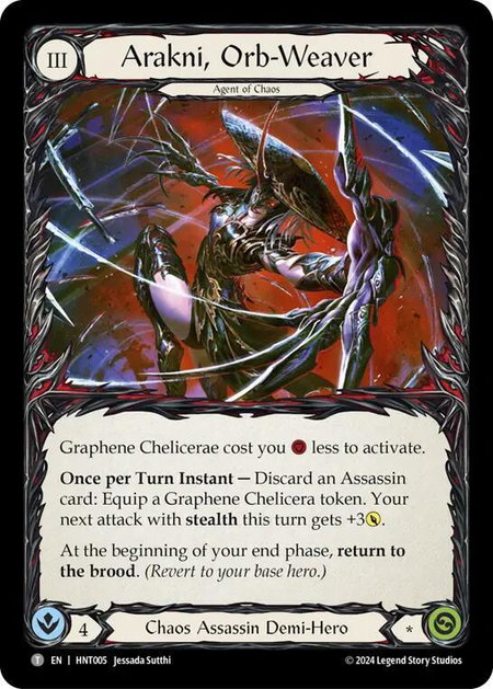 Arakni, Orb-Weaver // Arakni, Redback - The Hunted Flesh and Blood trading card