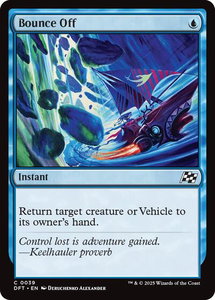 Bounce Off - Aetherdrift (DFT) #39 - Common Magic: The Gathering Trading Card