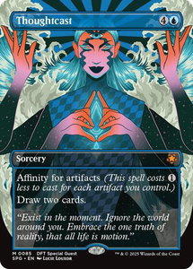 Thoughtcast (Borderless) - Special Guests (SPG) #85 - Mythic Rare Magic: The Gathering Trading Card