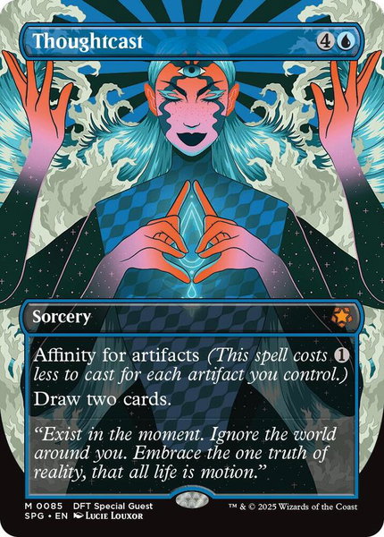 Thoughtcast (Borderless) trading card from Special Guests Thoughtcast (Borderless) - Special Guests Magic: The Gathering trading card